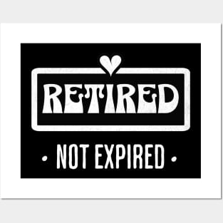 Retired Not Expired | Humorous Retirement Posters and Art